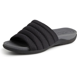 Dearfoams Womens Original Comfort Emma Slip on Slide Sandal with Arch Support