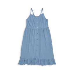 Girls Ruffle Trim Slip Dress