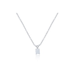 14kt white gold solitaire diamond pendant containing 0.60 ct clarity enhanced diamond