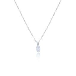 14 kt white gold diamond pendant with one 0.55 cts tw marquise diamond