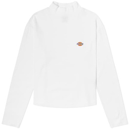 Dickies Long Sleeve Mapleton High Neck T-Shirt White