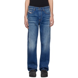 Blue Faded Jeans 241001M186023