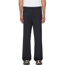 Gray P-Wire Trousers 241001M191004