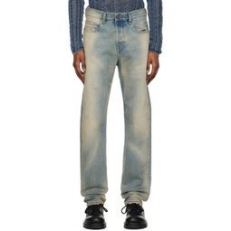 Blue 2020 D-Viker Straight Jeans 231001M186053