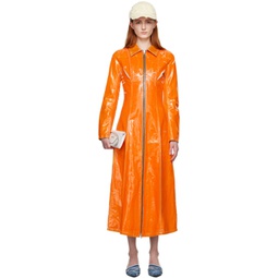 Orange De-Luis-Fsc Denim Maxi Dress 231001F055006