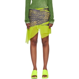 Green L-Chidima Miniskirt 231001F090006