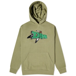 Dime Encino Chenille Hoodie Army Green