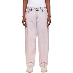 Pink Classic Baggy Jeans 241841F069008