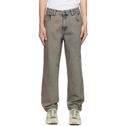 Gray Relaxed Jeans 241841M186007
