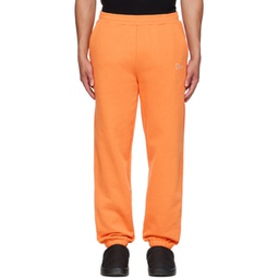 Orange Embroidered Sweatpants 232841M190001