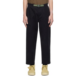 Black Belted Trousers 241841M191001