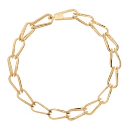 Gold Giant Cage Necklace 241417F023000