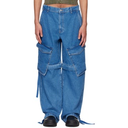 Blue Parachute Jeans 241417M186006