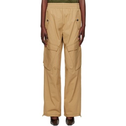 Khaki Latch Trousers 231417F087005