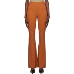 Orange Angled Trousers 231417F087001