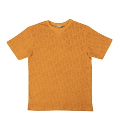 orange terry oblique t-shirt