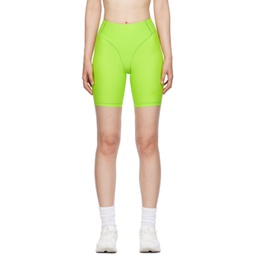 Green Pocketed Shorts 232920F541004
