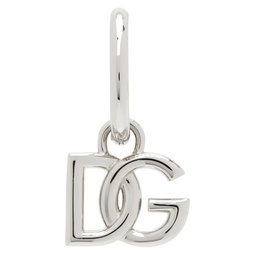 Silver DG Logo Single Earring 241003M144001