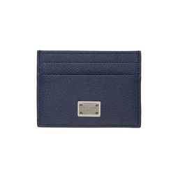 Navy Dauphine Card Holder 241003M163008