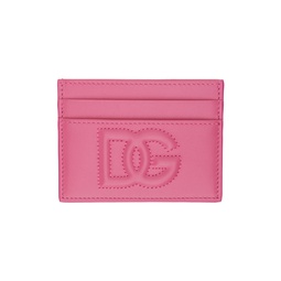 Pink Embossed Card Holder 241003F040001