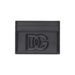 Black Calfskin DG Logo Card Holder 241003F040002