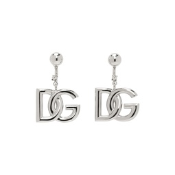 Silver Logo Earrings 241003F022017