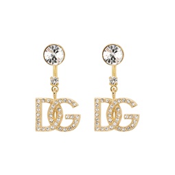 Gold Logo Earrings 241003F022000