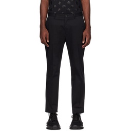 Black Tailored Trousers 231003M191017