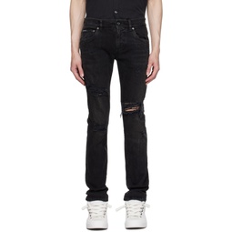 Black Five Pocket Jeans 232003M186003