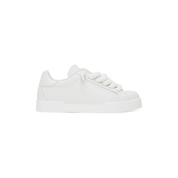 White Portofino Sneakers 231003M237040