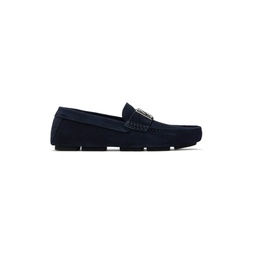 Navy Classic Driver Loafers 241003M231004