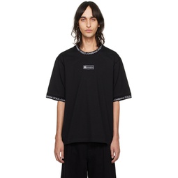 Black Jacquard T Shirt 241003M213002