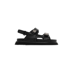 Black Nappa Calfskin Sandals 222003M234000