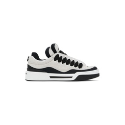 Gray   Black New Roma Sneakers 241003M237040