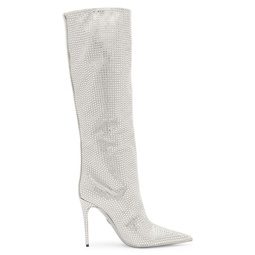 Crystal Stiletto Knee High Boots