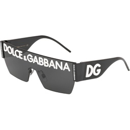 Dolce & Gabbana DG2233 01/87 43MM Black/Violet Gradient