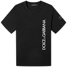 Dolce & Gabbana Vertical Logo T-Shirt Black