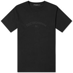 Dolce & Gabbana Number Logo T-Shirt Black