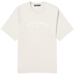 Dolce & Gabbana Number Logo T-Shirt Beige