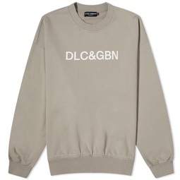 Dolce & Gabbana Logo Crew Sweatshirt Light Grey