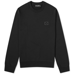 Dolce & Gabbana Plate Crew Sweat Black