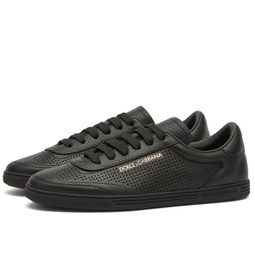 Dolce & Gabbana Saint Tropez Perforated Leather Sneaker Black