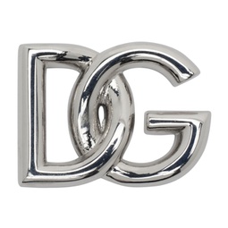 Silver Logo Single Earring 241003M146000