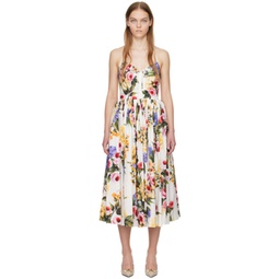 Multicolor Floral Midi Dress 241003F054002