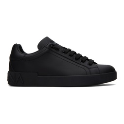 Black Portofino Sneakers 241003M237044