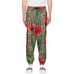 Multicolor Poppy & Ocelot Lounge Pants 222003M190004