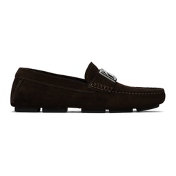 Brown Classic Driver Loafers 241003M231003