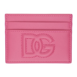 Pink Embossed Card Holder 241003F040001