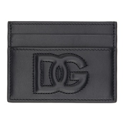 Black Calfskin DG Logo Card Holder 241003F040002