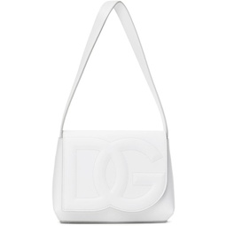 White Logo Shoulder Bag 241003F048017